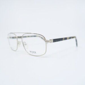 Tumi VTU017 0579 54mm Silver Stainless Steel Metal Pilot New Eyeglasses Frames.
